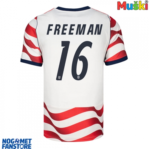 Sjedinjene Države Alex Freeman #16 Domaci Dres SP 2026 Kratak Rukav
